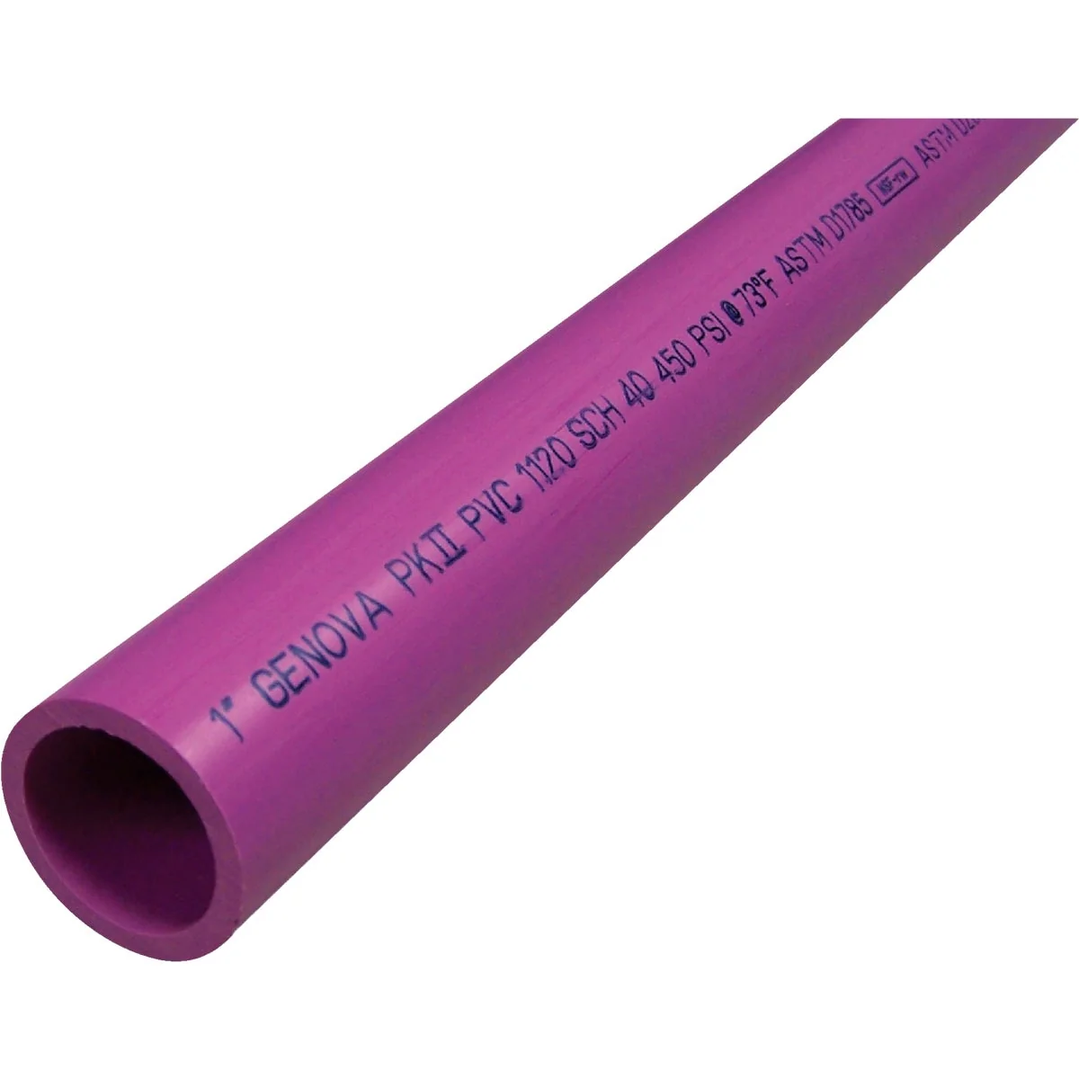 Long-Lasting Charlotte Pipe 1 In. x 20 Ft. Purple PVC Pressure Pipe for Reclaimed Water Usage Optimized