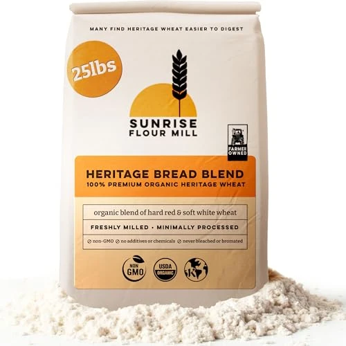 Easy-to-Use Heritage Organic Bread Flour Blend 400 Ounce Genuine