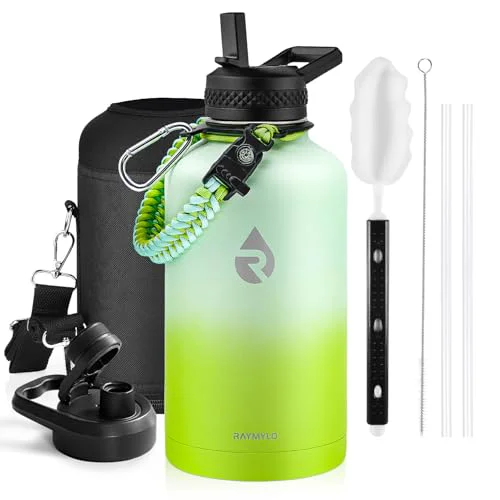 Secure Insulated Water Bottle 64 oz Solid