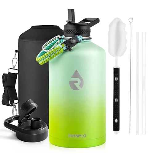 Durable One Gallon Water Bottle Insulated 128 oz Powerful