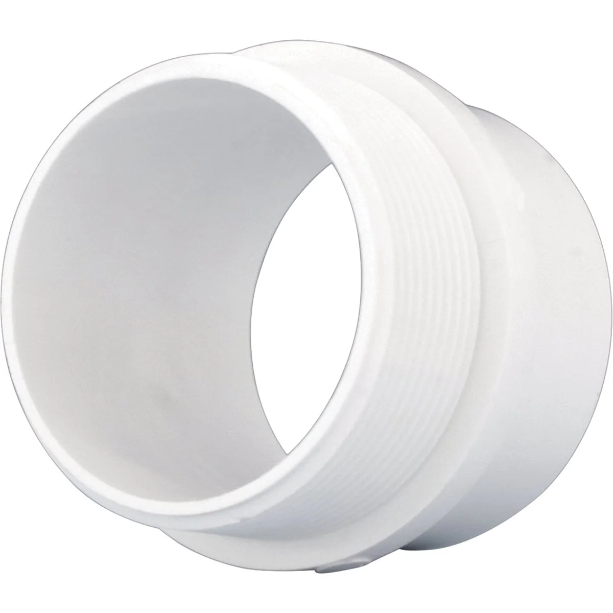 Effective Charlotte Pipe 1-1 2 In. SPG x 1-1 4 In. MIP Schedule 40 DWV PVC Adapter Soft