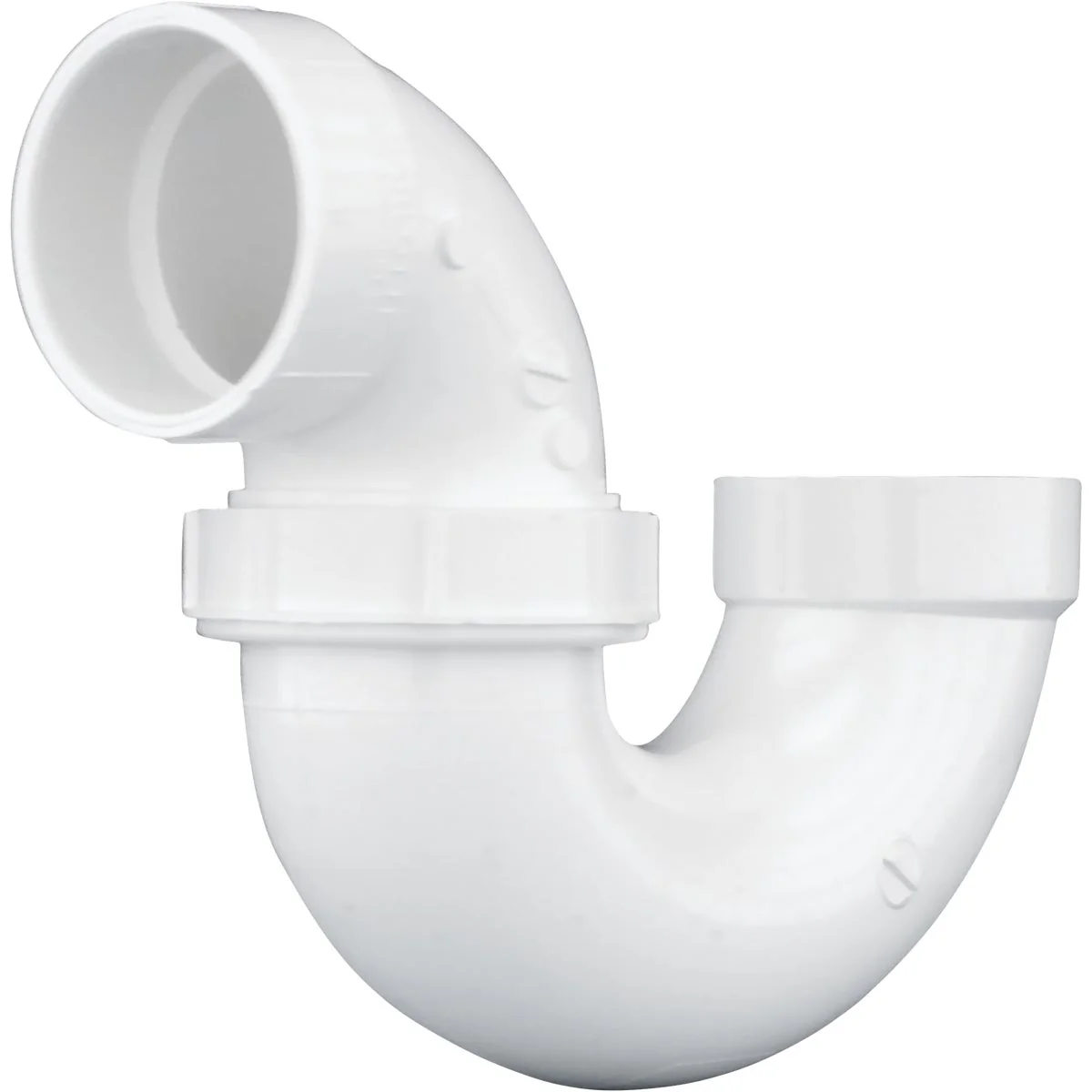 Sophisticated Charlotte Pipe 2 In. White PVC P-Trap with Union Clean