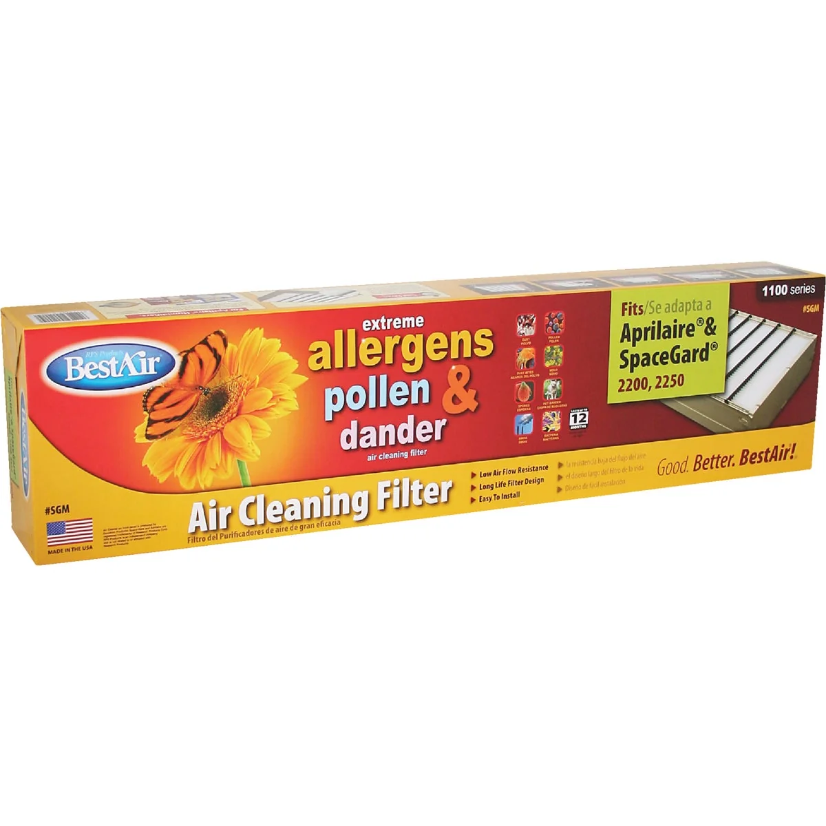 Selected Air 20 In. x 25 In. x 6 In. Aprilaire Space-Gard MERV 11 Furnace Filter Outstanding
