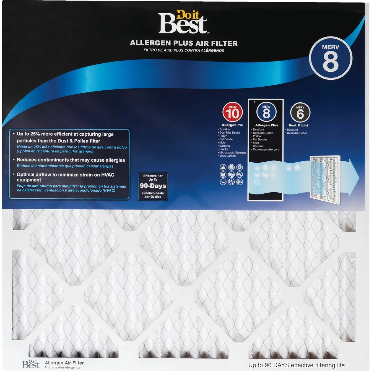 Carefully Designed Do it 20 In. x 25 In. x 1 In. Allergen Plus MERV 8 Furnace Filter Authentic