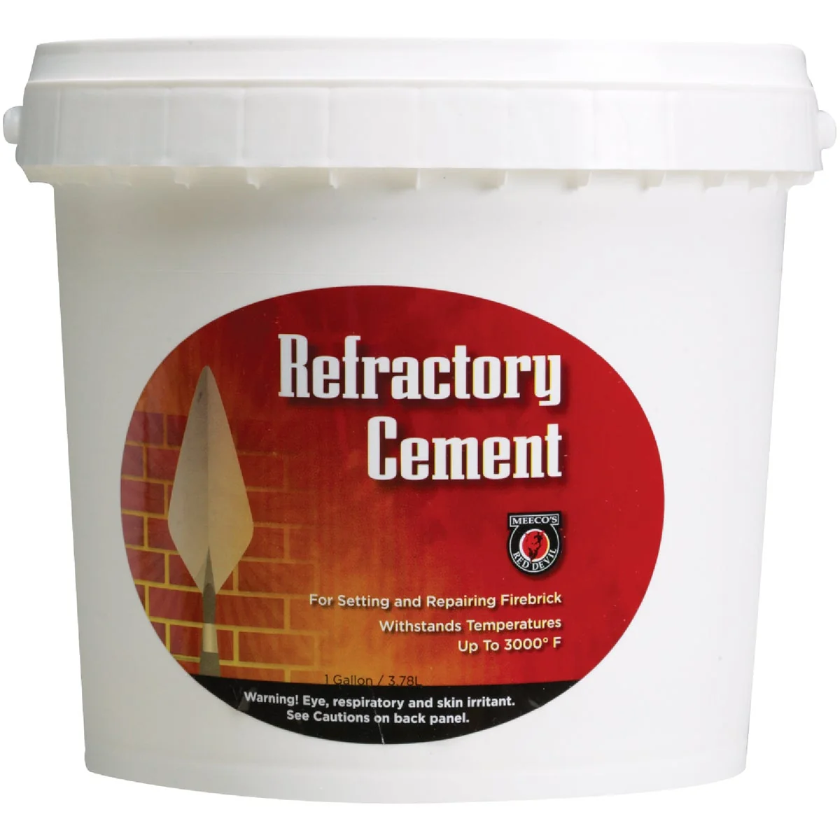 Selected Meeco’s Red Devil 1 Gal. Buff Refractory Furnace Cement Specialty