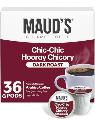 Pure Chicory Flavored Dark Roast Coffee Pods 36 Count Carefully Designed