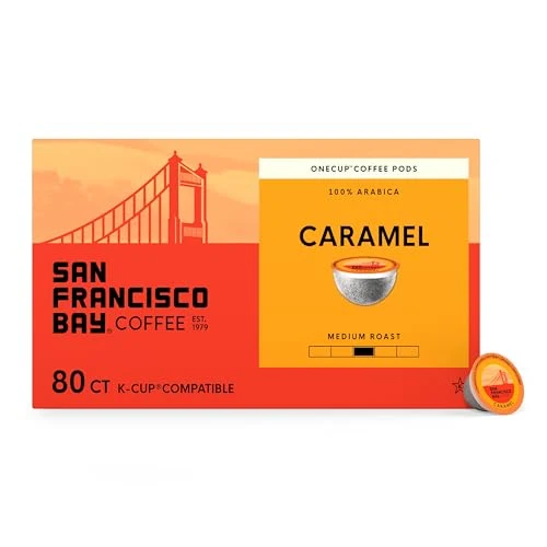 Reliable Caramel K Cup Compatible Coffee Pods 80 Count Trusted