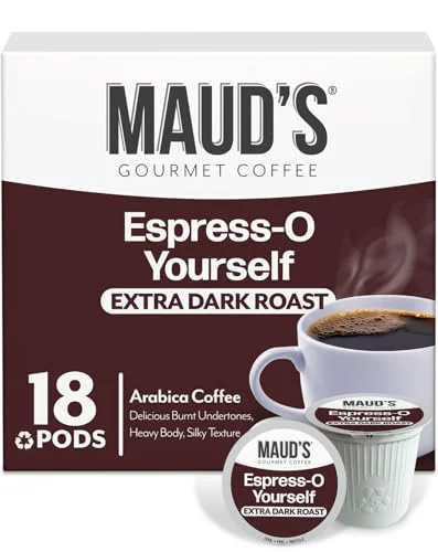 Luxury Espresso Dark Roast Coffee Pods 18 Count Original