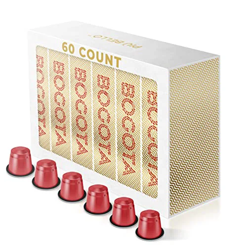 Smooth Bogota Espresso Coffee Pods for Nespresso Machines 60 Count Stylish