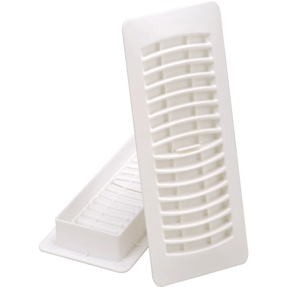 Trendy Imperial 4 In. x 12 In. White Plastic Louvered Floor Register World-Class