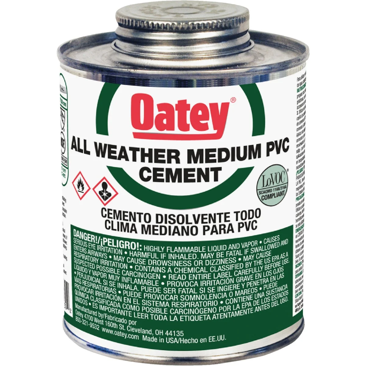 Innovative Oatey All Weather 32 Oz. Medium Bodied Clear PVC Cement High-Quality