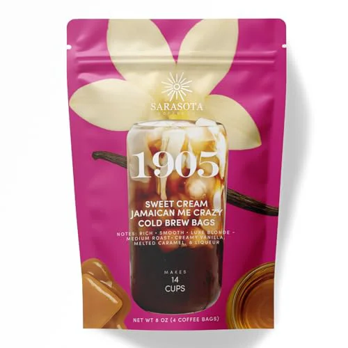 Advanced Sarasota Coffee 1905 Cold Brew Coffee Bags 8 Ounce Environmentally Friendly