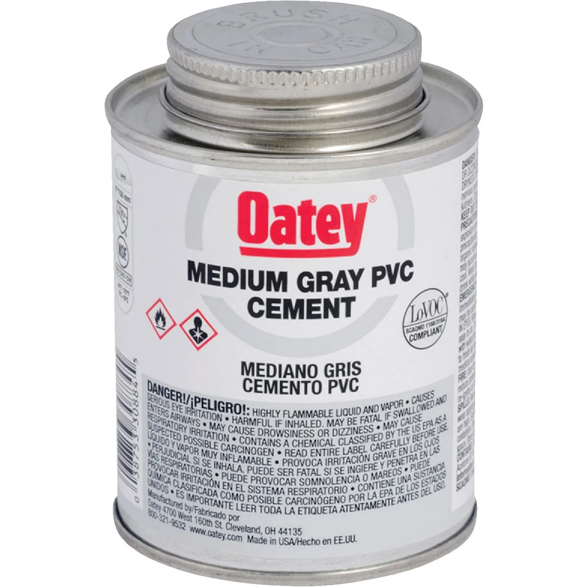 Classic Oatey 32 Oz. 40 F to 90 F PVC Gray Cement Effective