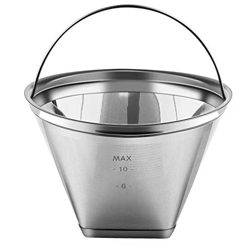 Smooth Reusable 4 Cone Shape Coffee Filter Permanent 6 Trusted
