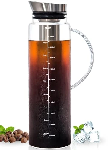 Recyclable 68oz Cold Brew Coffee Maker 68 Ounce Pure