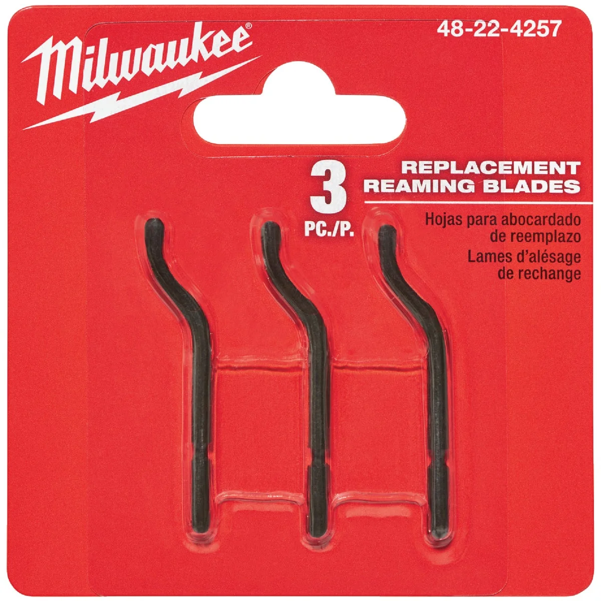Clean Milwaukee Reamer Blade 3-Pack Refined