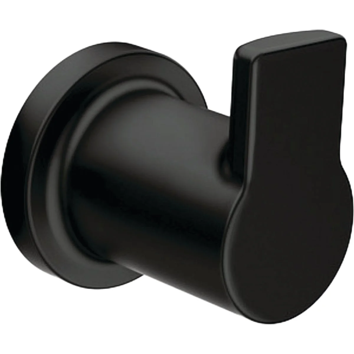 Luxury Moen Rinza Matte Black Single Robe Hook Fine