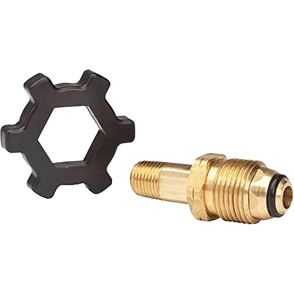 Professional MR. HEATER 1 4 In. MPT x Full Flow Soft Nose P.O.L. with Handwheel LP Cylinder Adapter Casual