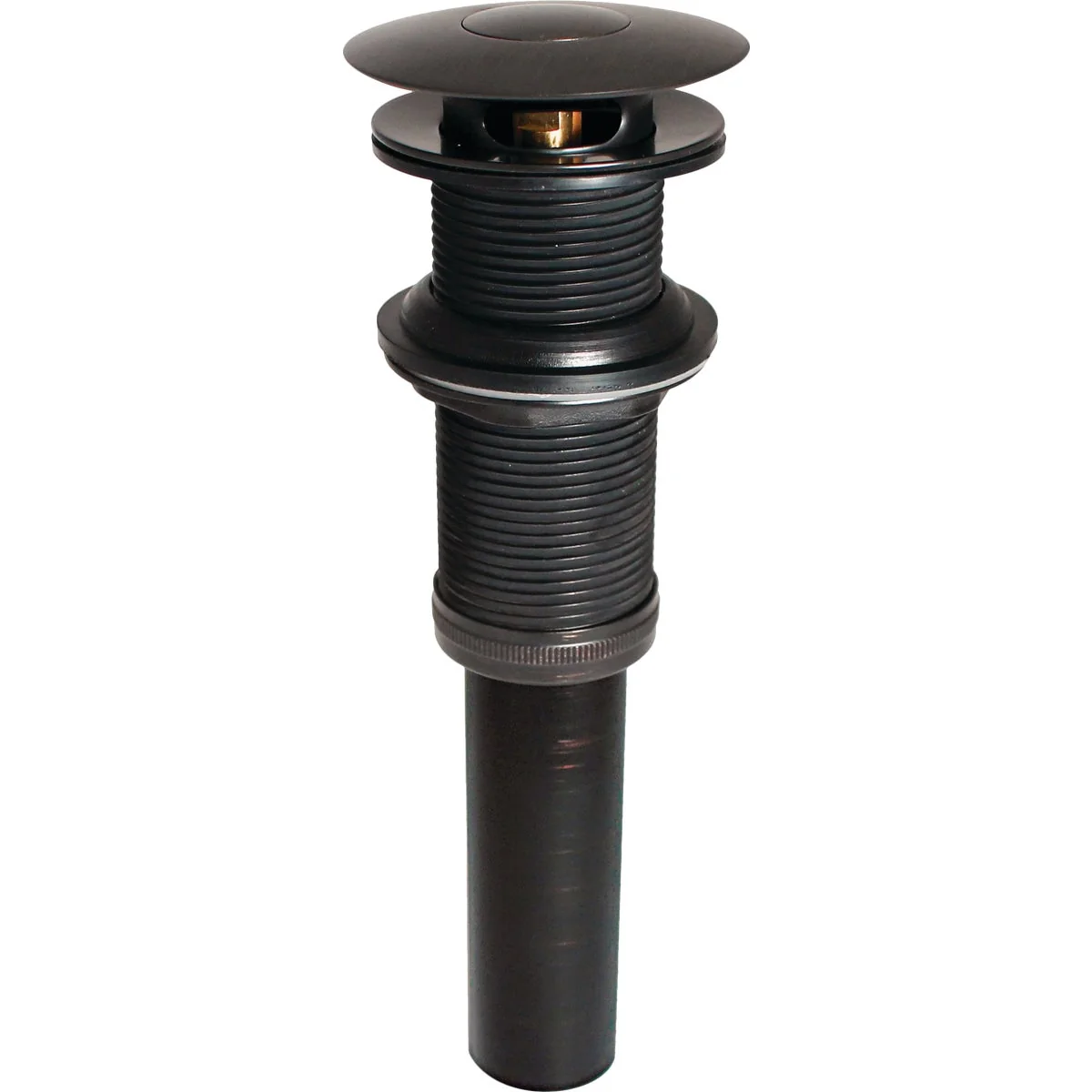 Fine Keeney 1-1 4 In. Bronze Finished Brass Push Button Universal Bathroom Sink Drain Stopper Reliable
