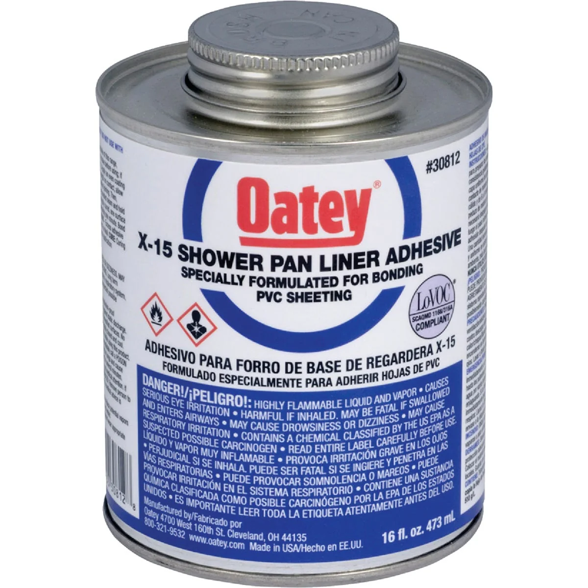 Casual Oatey 16 Oz. X-15 Shower Pan Liner Adhesive PVC Cement Fine Crafted