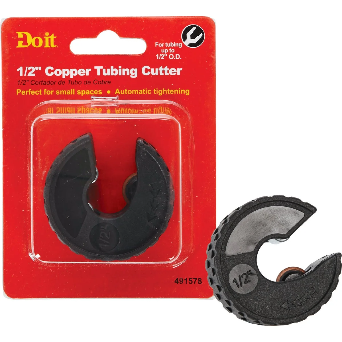 Outstanding Do it Spring Loaded 1 2 In. Copper Tubing Cutter Green