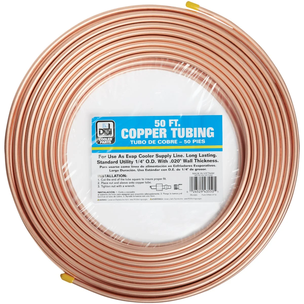 Clean Dial 1 4 In. OD x 50 Ft. L Copper Tubing Official