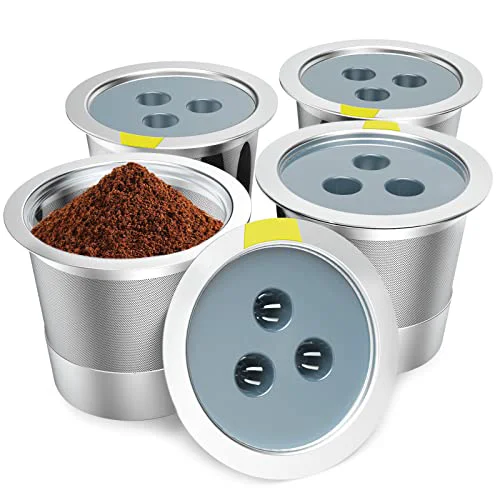 Superior Reusable K Cups Compatible with Ninja Coffee Maker 4 Count Verified