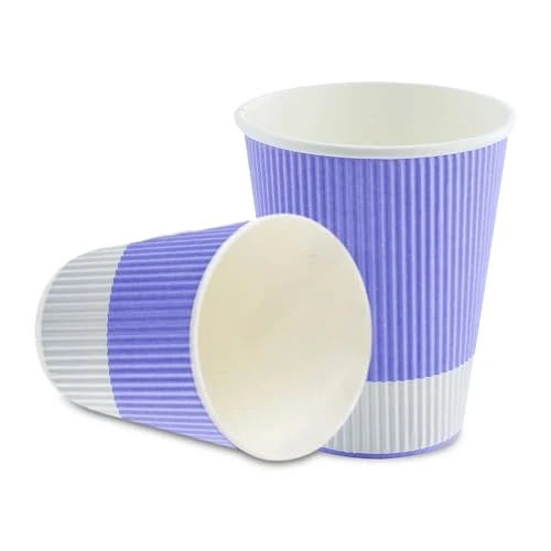 Fine Crafted 12 oz Purple Paper Light Coffee Cup 500 Count Sustainable