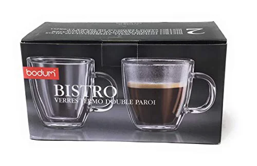 Environmentally Friendly 5oz Bistro Double Wall Espresso Mug 2 Count Long-Lasting
