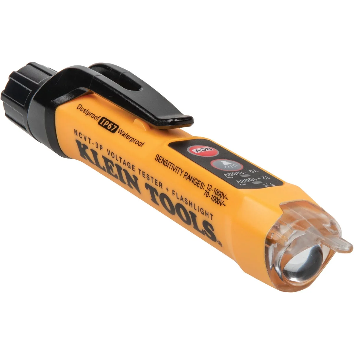 Relaxed Klein Dual Range Non-Contact Voltage Tester with Flashlight Enhanced
