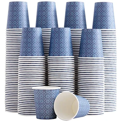 Breathable 300 Pack 5 oz Paper Cups Disposable Bathroom Mouthwash Cups Navy 300 Count High-Quality