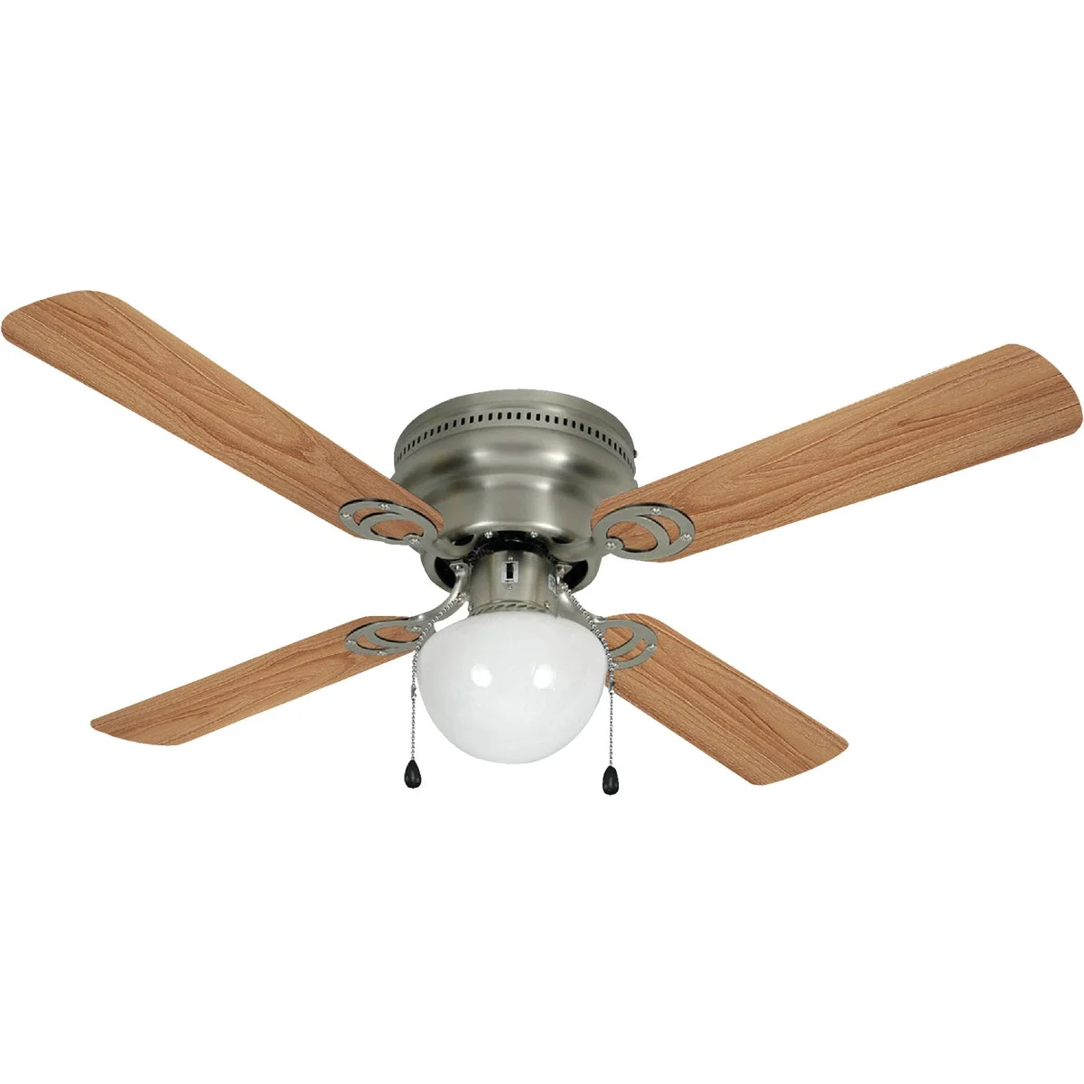 Environmentally Friendly Home Impressions Neptune 42 In. Brushed Nickel Ceiling Fan with Light Kit Practical