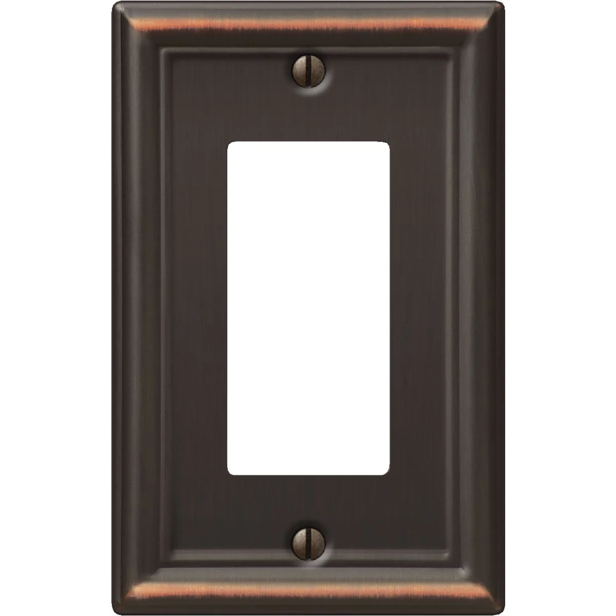Practical Amerelle Chelsea 1-Gang Stamped Steel Rocker Decorator Wall Plate Aged Bronze Casual