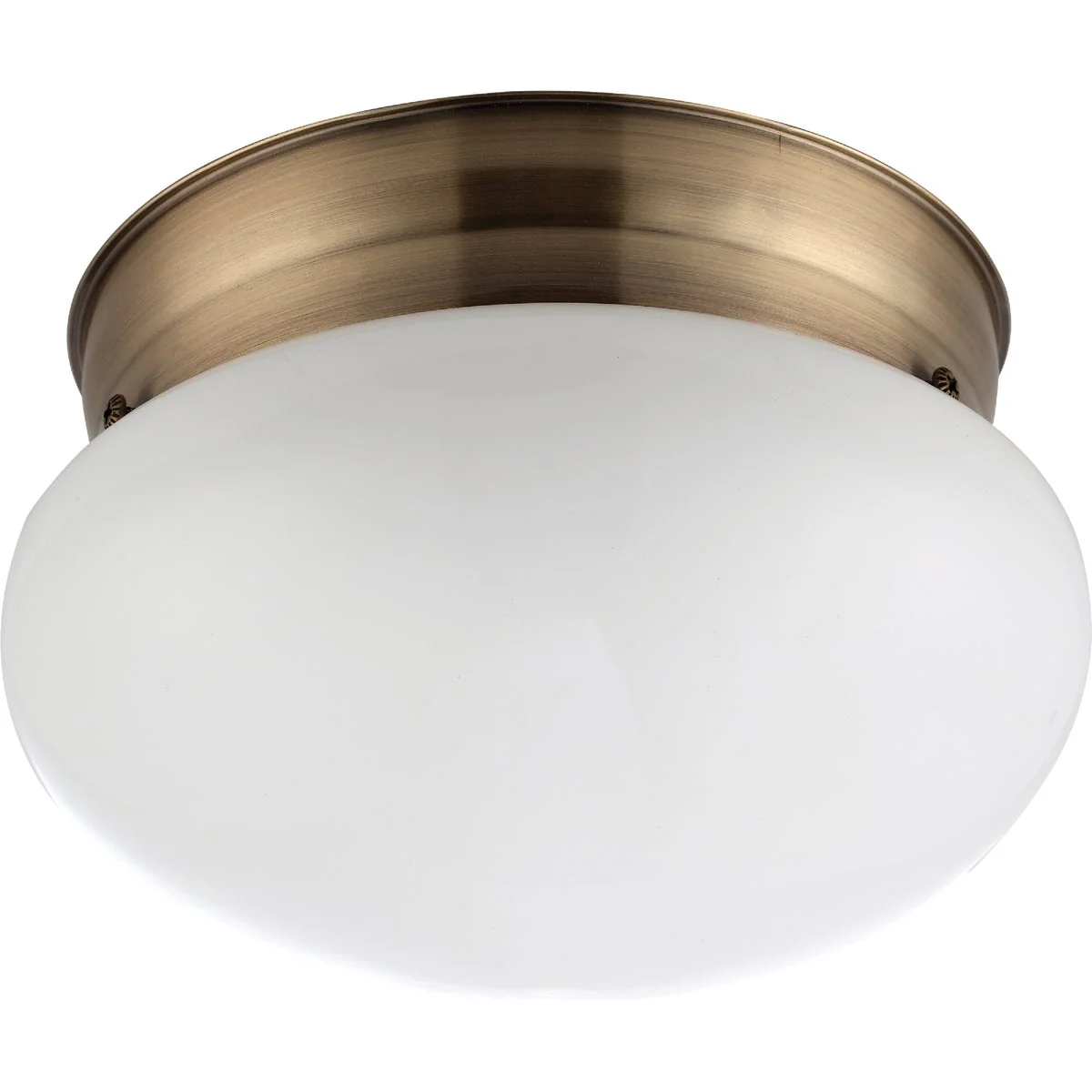 Clean Home Impressions 7-1 2 In. Antique Brass Incandescent Flush Mount Ceiling Light Fixture Fast