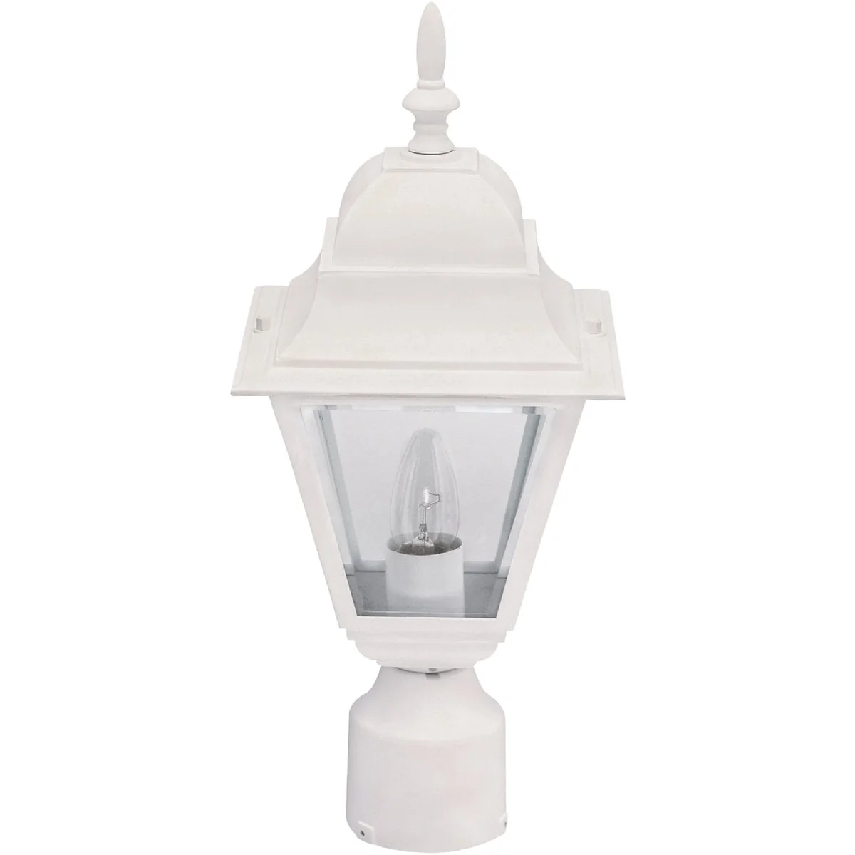 Elite Home Impressions White Incandescent Post Light Fixture Professional