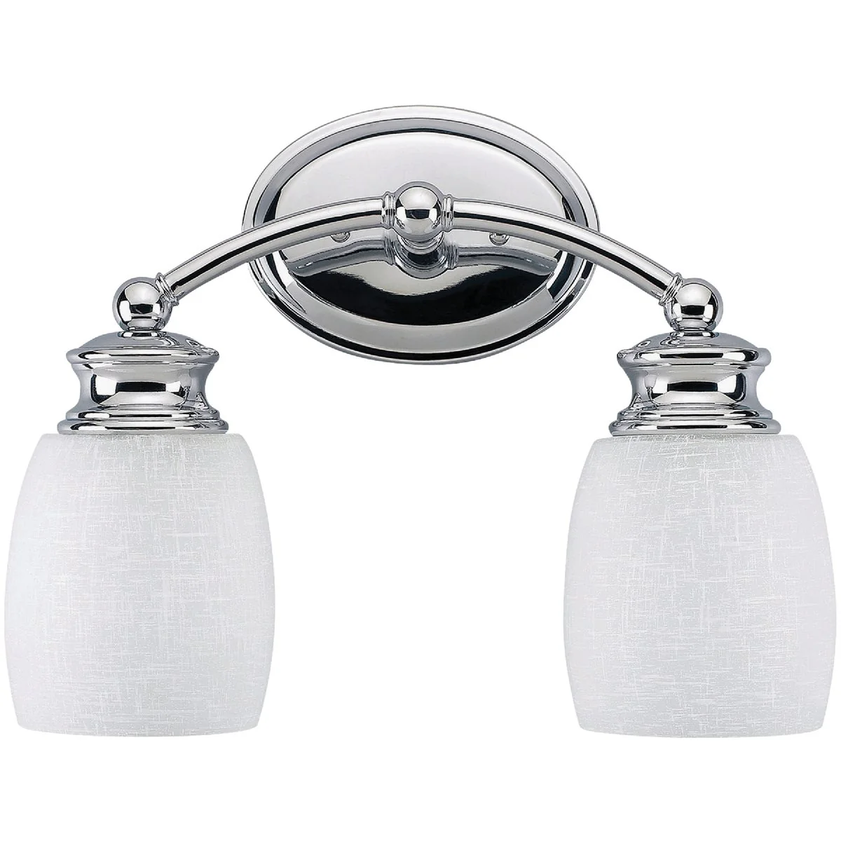 Dependable Home Impressions Palms 2-Bulb Chrome Vanity Bath Light Bar Optimized
