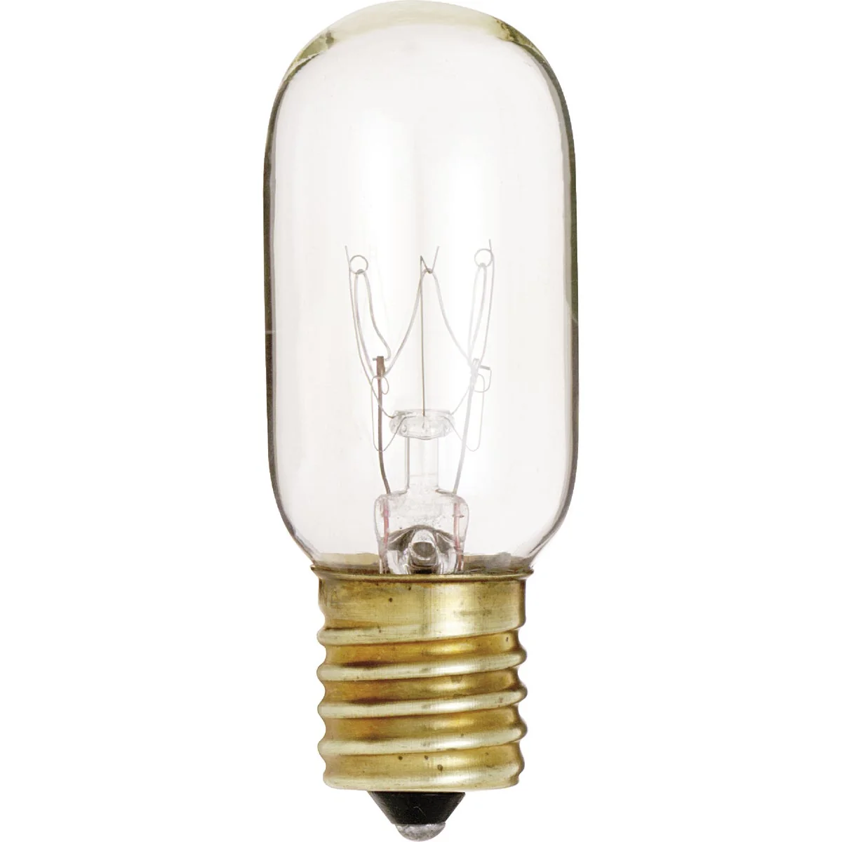 Original Satco 25W Clear Intermediate Base T8 Incandescent Tubular Appliance Light Bulb Modern
