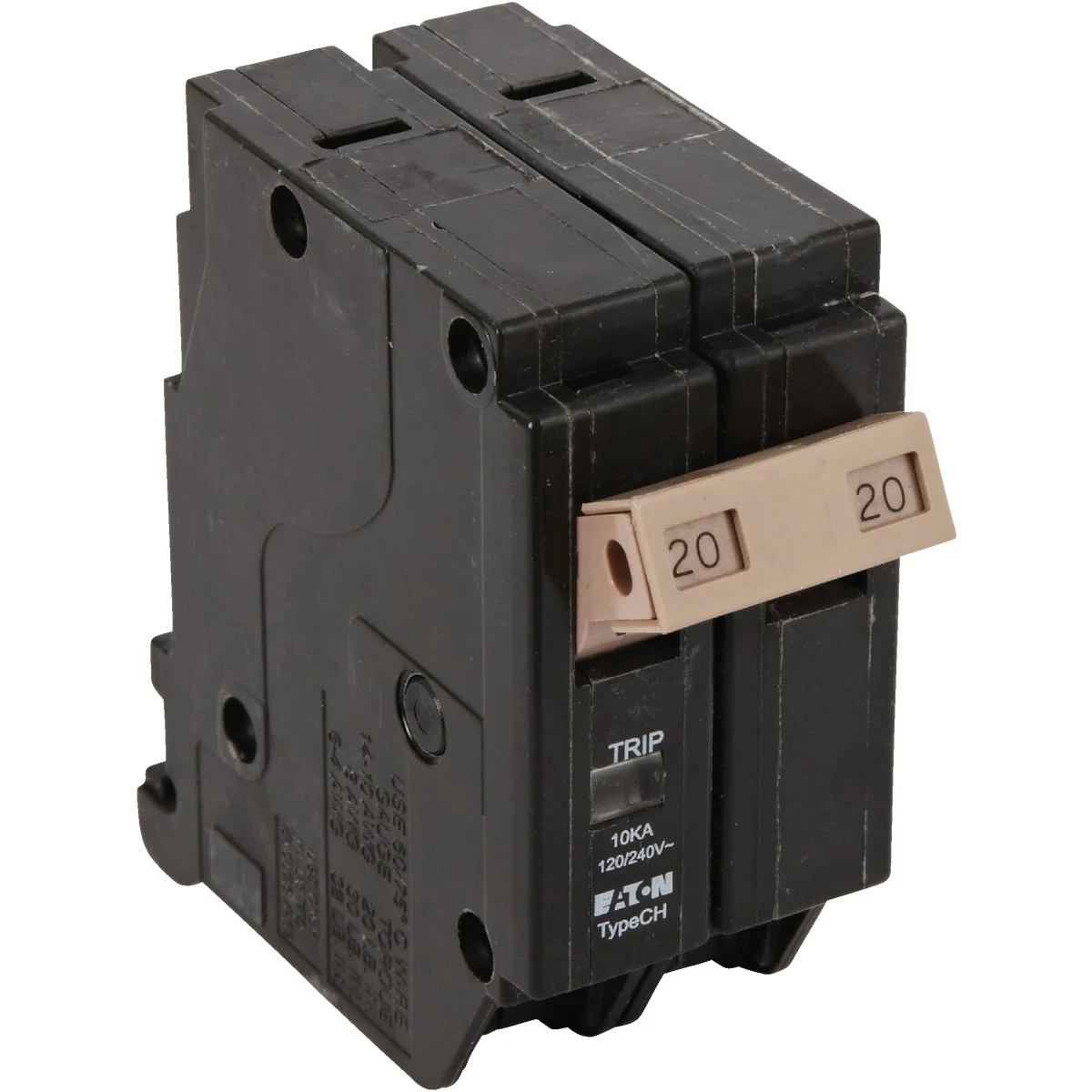 Dependable Eaton CHF 20A Double-Pole Standard Trip Circuit Breaker Smooth