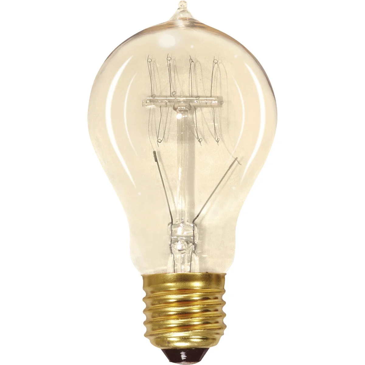 Prestigious Satco 60W Clear Medium Edison A19 Incandescent Vintage Light Bulb Flexible