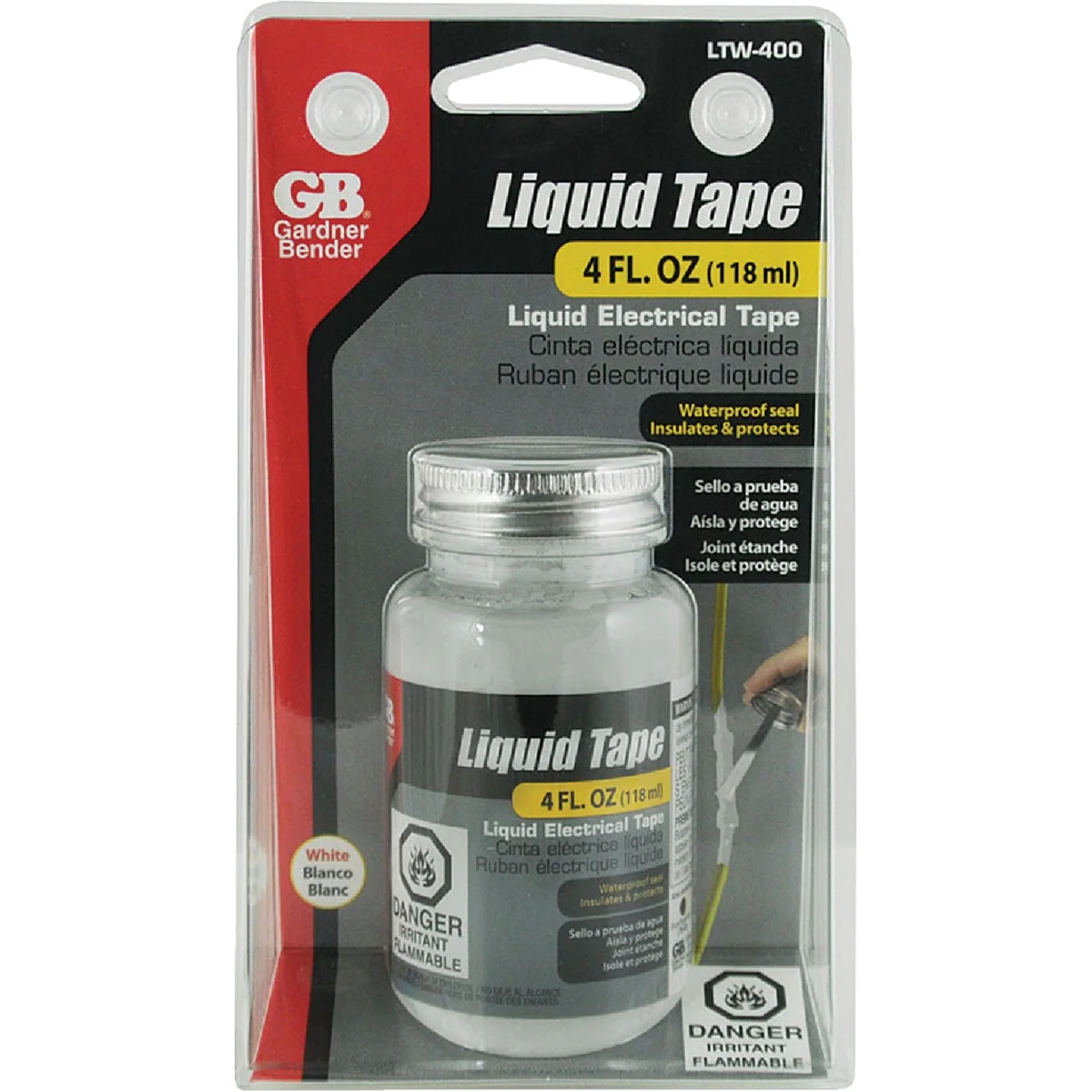 First-Class Gardner Bender 4 Oz. White Electrical Liquid Tape Functional
