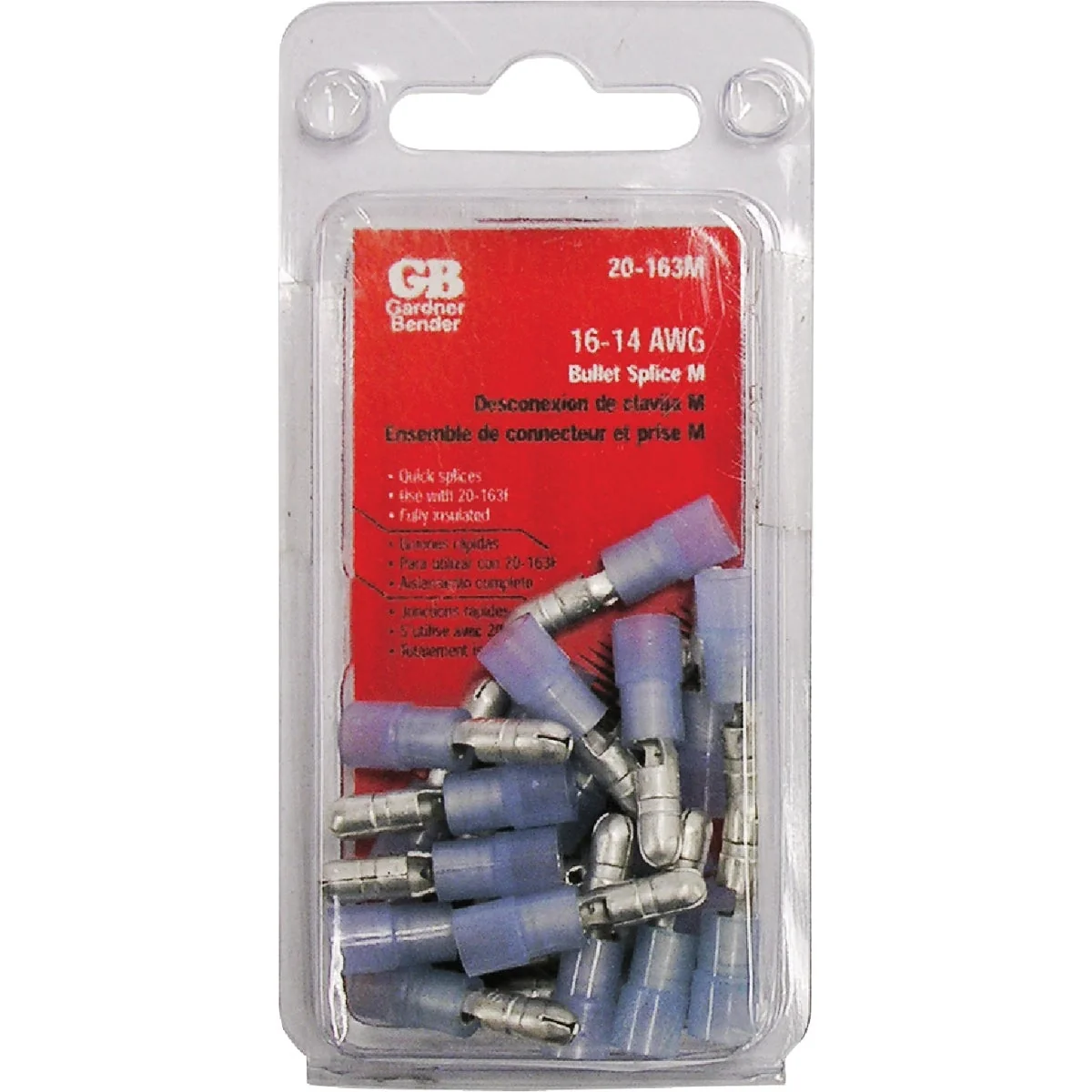 Safe Gardner Bender 16 to 14 AWG Male Fully-Insulated Bullet Connector 20-Pack Convenient