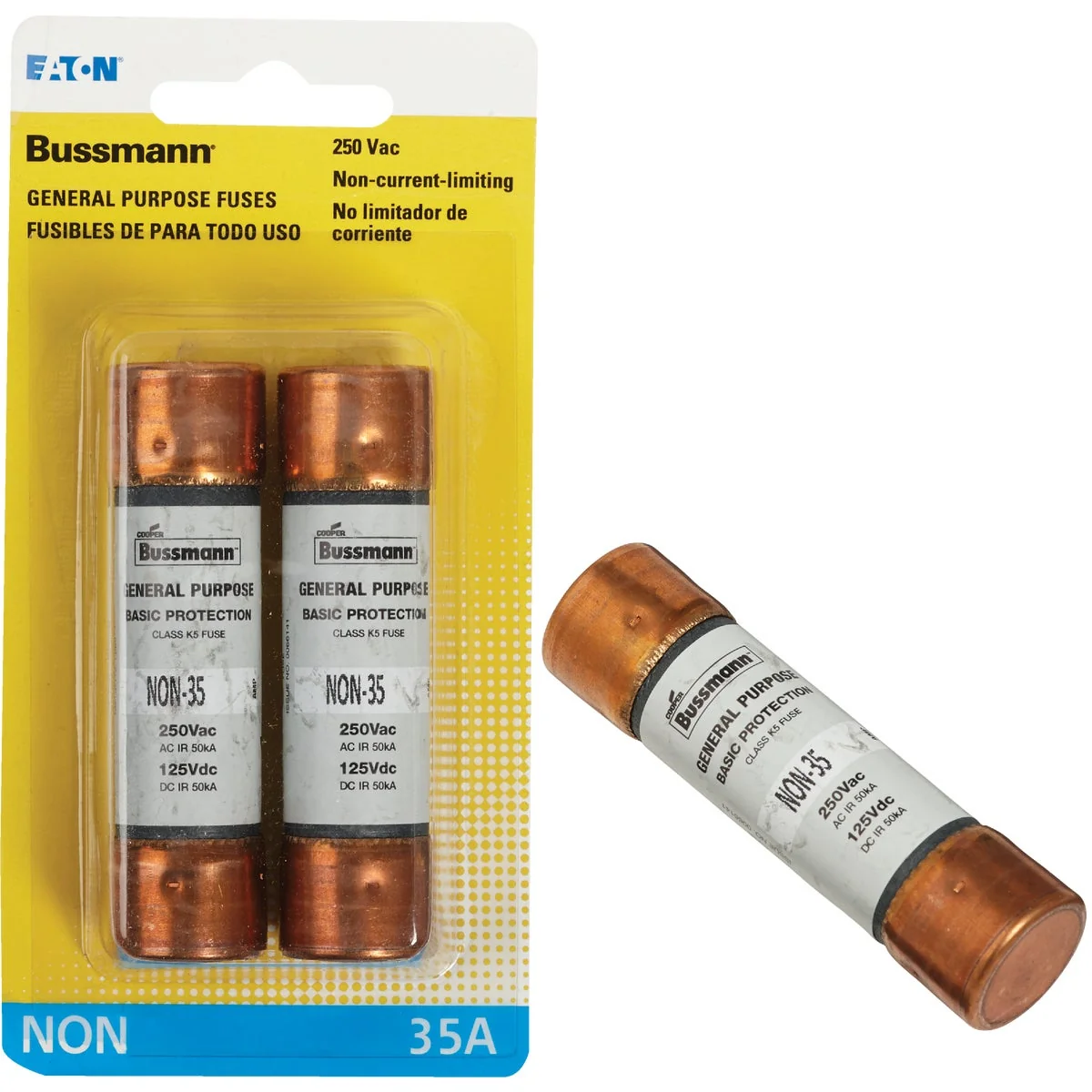 Trusted Bussmann 35A NON Cartridge General Purpose Cartridge Fuse 2-Pack High-Quality