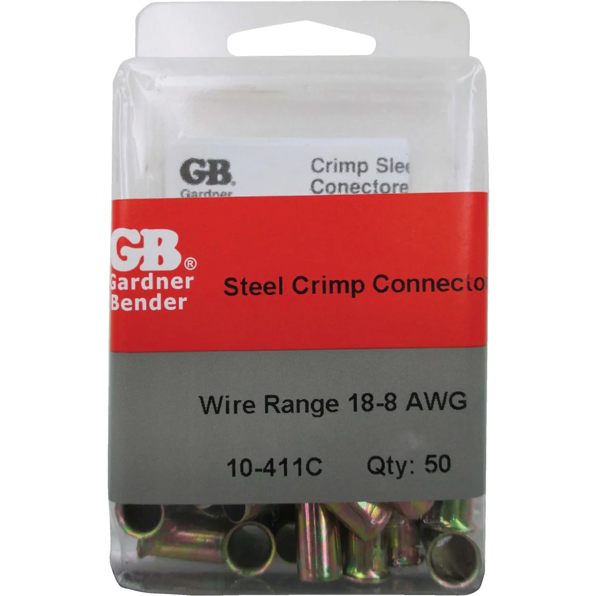 Fast Gardner Bender 18 to 8 AWG Copper-to-Copper Zinc-Plated Steel Crimp Connector 50-Pack Detailed