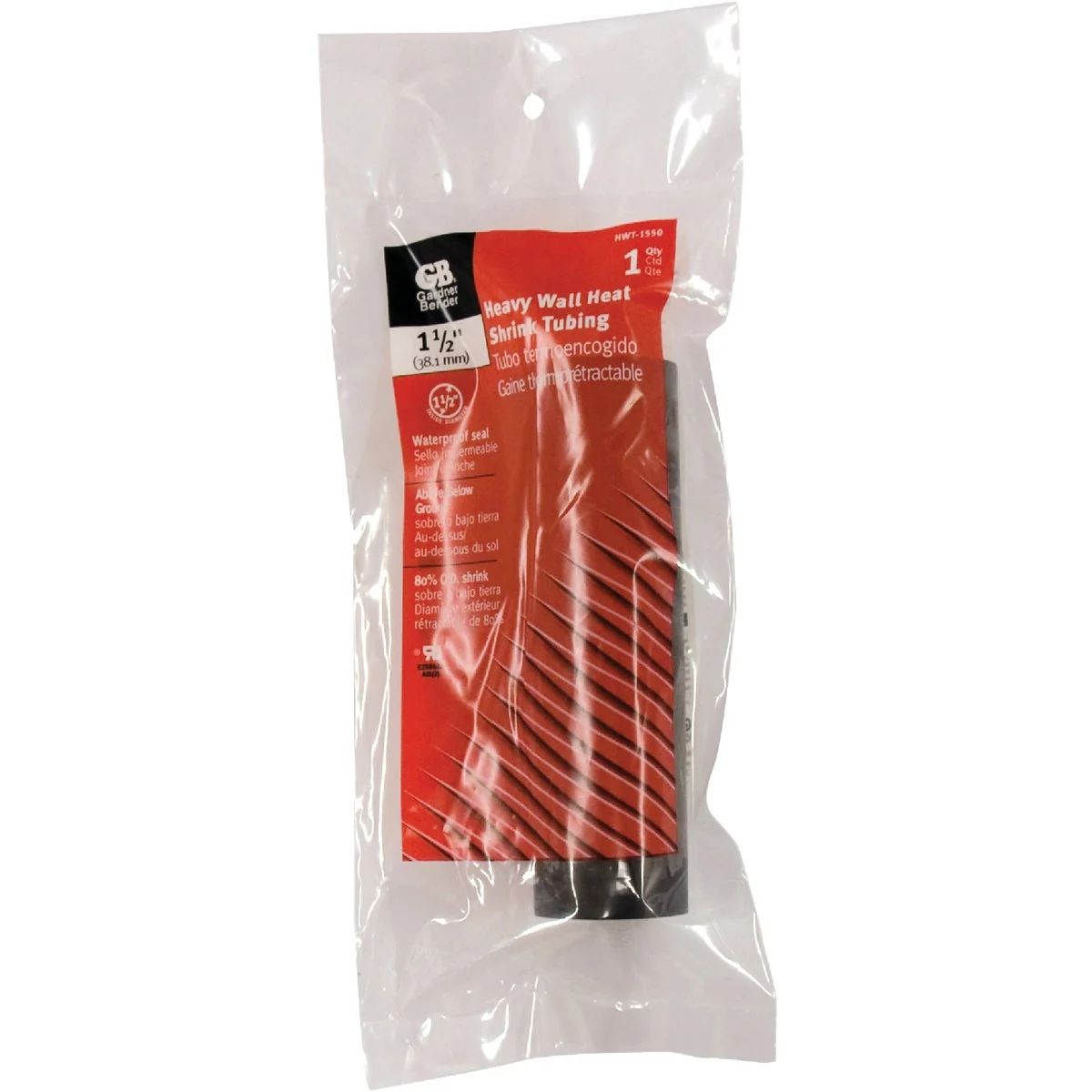 Solid Gardner Bender Heavy-Wall 1-1 2 In. x 6 In. Heat Shrink Tubing Excellent