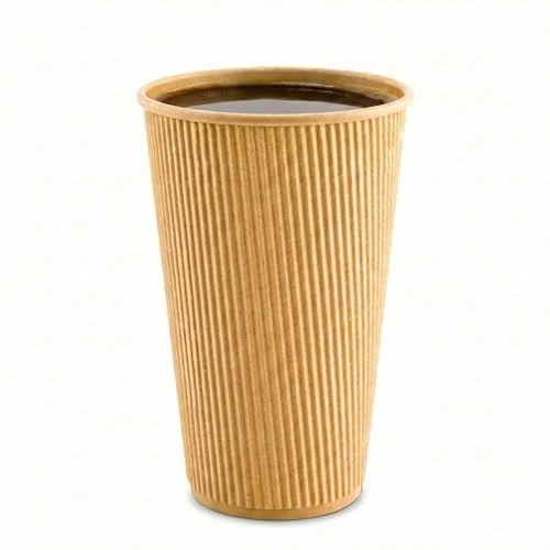High-Grade Coffee Cups 500 Pack of 16 oz Ripple Wall Insulated Coffee Cups Non 500 Count Stylish