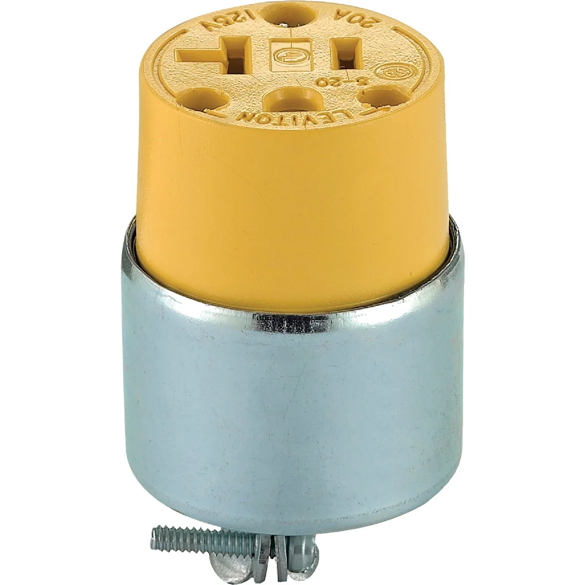 Exceptional Leviton 20A 125V 3-Wire 2-Pole Armored Cord Connector Quality