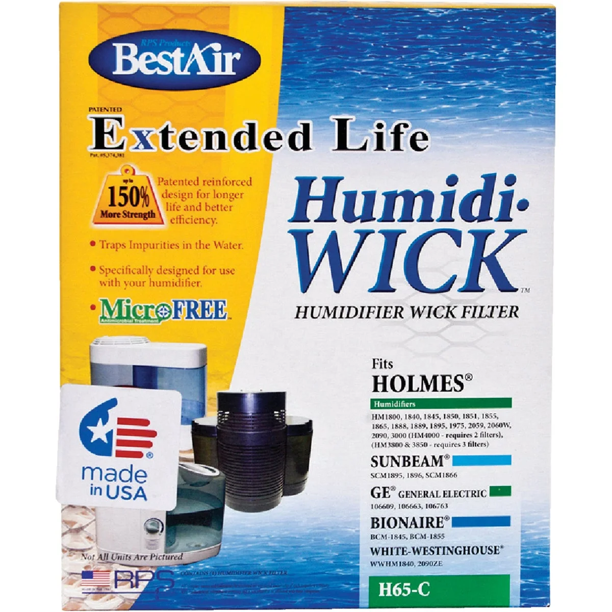 Exclusive Air Extended Life Humidi-Wick H65 Humidifier Wick Filter Traditional