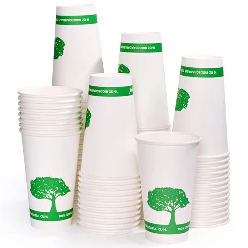 Effective 240 Pack Compostable Paper Cups 240 Count Unique
