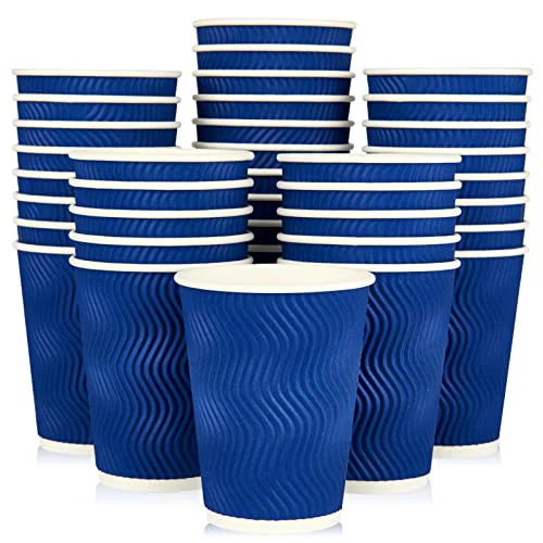 Safe Disposable Paper Coffee Cups 60 Count Trendy