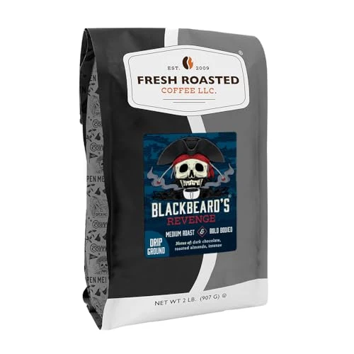 Smart Blackbeard’s Revenge Drip Ground Coffee 32 Ounce Environmentally Friendly